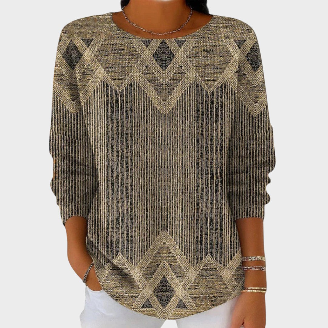 Valentina |  Blusa Vintage con Estampado