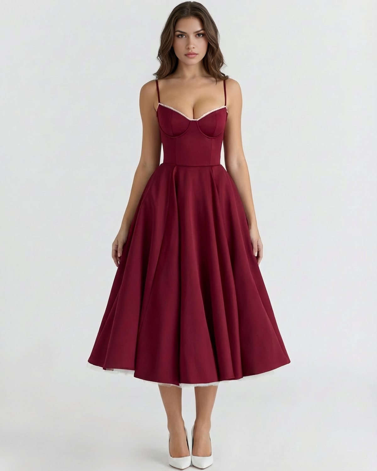 Selene | Falda midi vaporosa