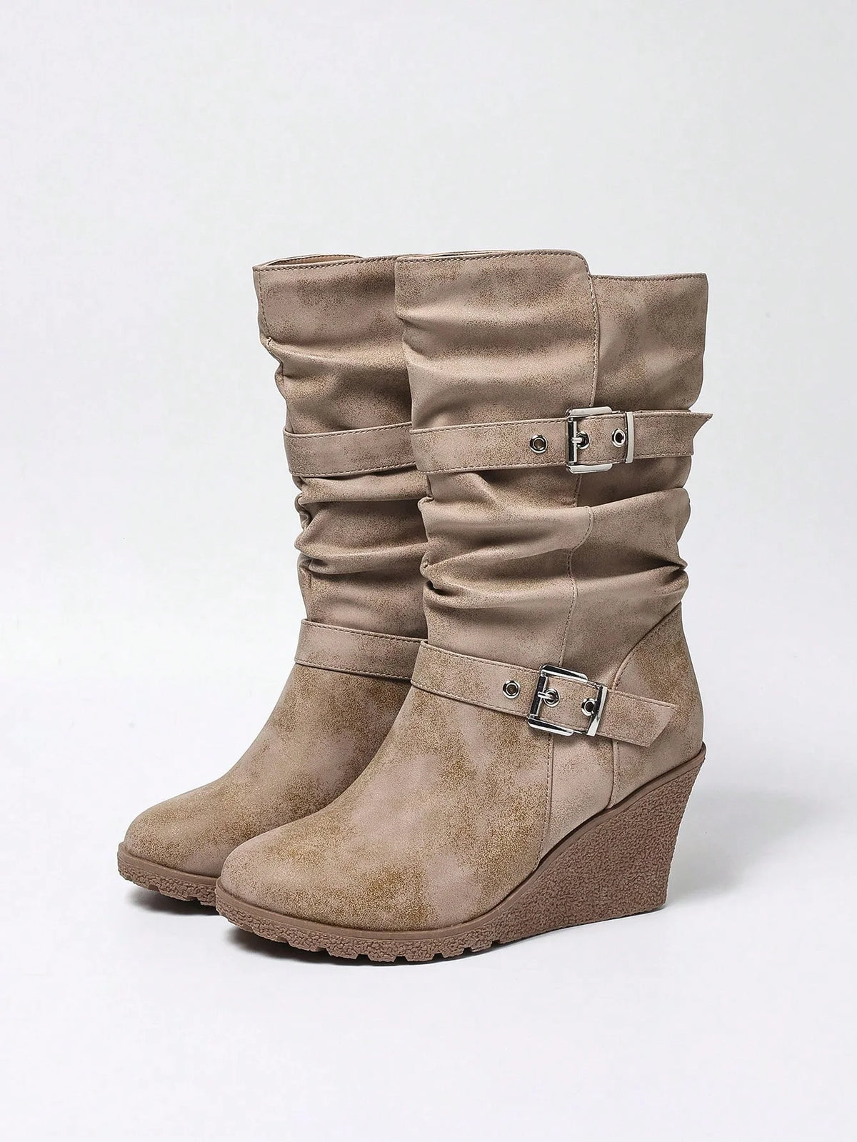Trindade | Botas Chelsea de cuña con hebilla