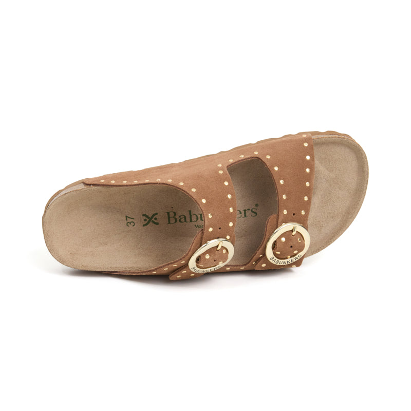 Sandalia Bari Glam de Cuero para Mujer Babunkers by Billowy