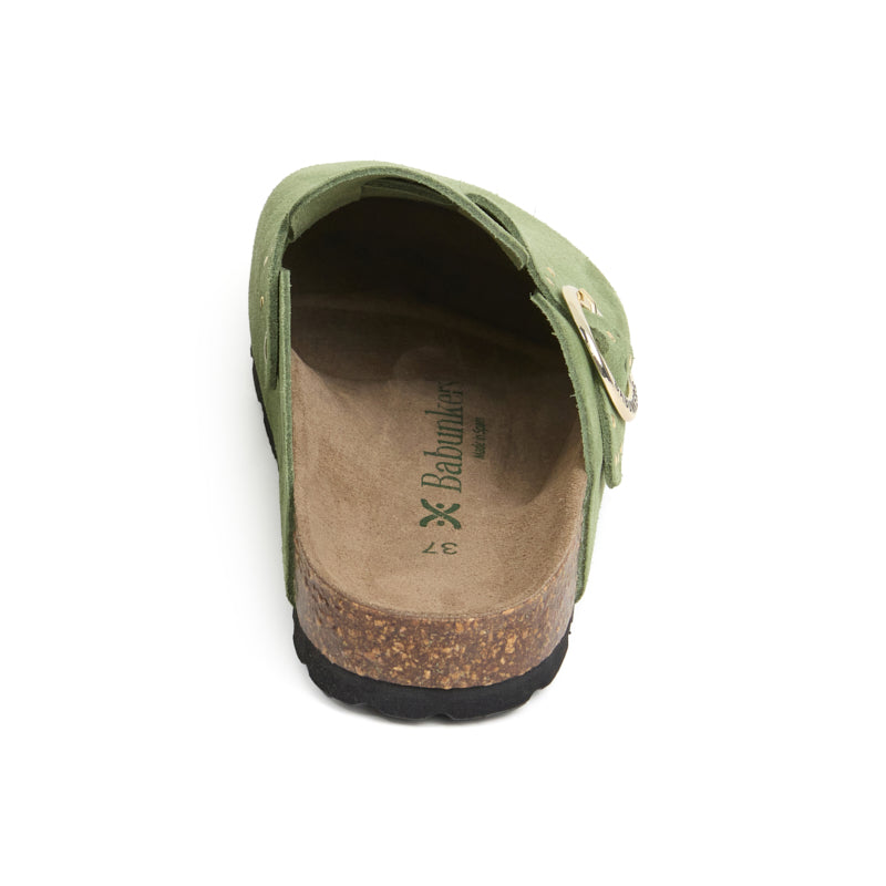 Zueco Palermo Glam Bosque Verde Mujer