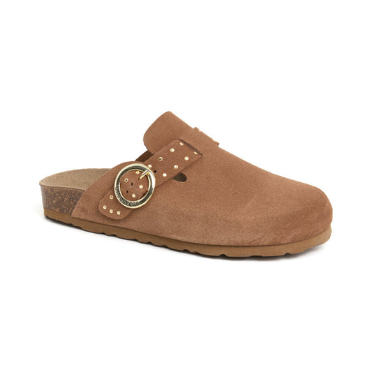 Zueco Palermo Glam Cuero Mujer
