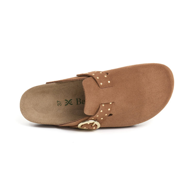 Zueco Palermo Glam Cuero Mujer