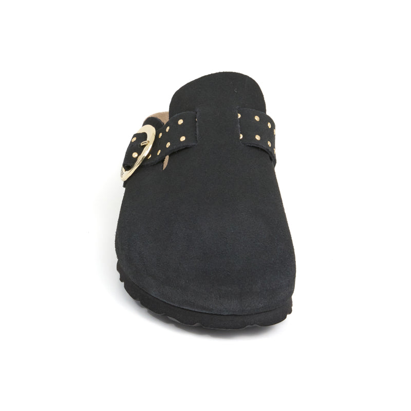 Zueco Palermo Glam Negro Mujer