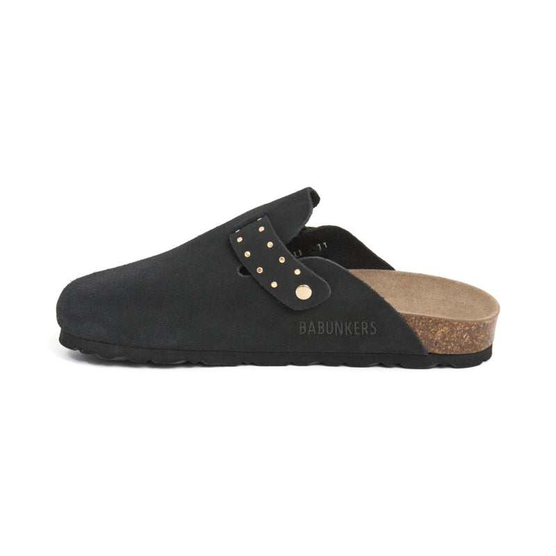 Zueco Palermo Glam Negro Mujer