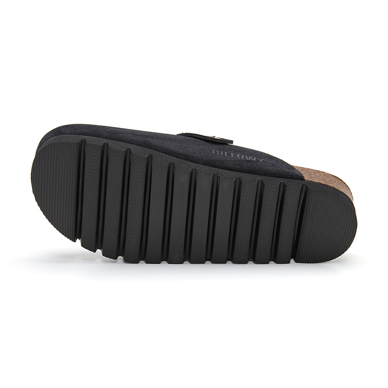 Zueco Dallas Plataforma Negro Mujer