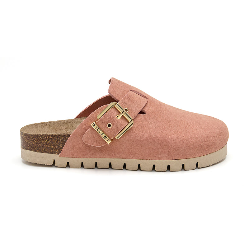 Zueco Dallas Plataforma Taupe Marron Mujer