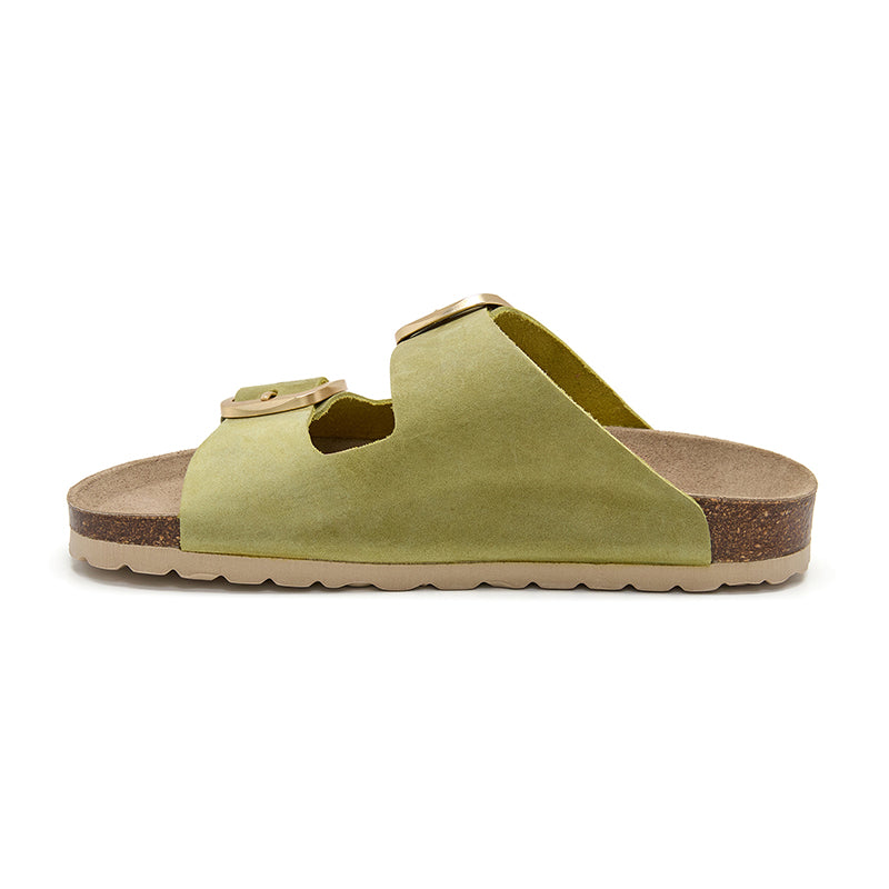 Sandalia Malibú Natural Verde para Mujer