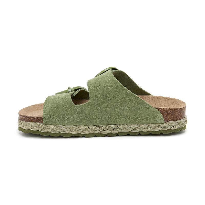 Sandalia Venice Verde Bosque para Mujer