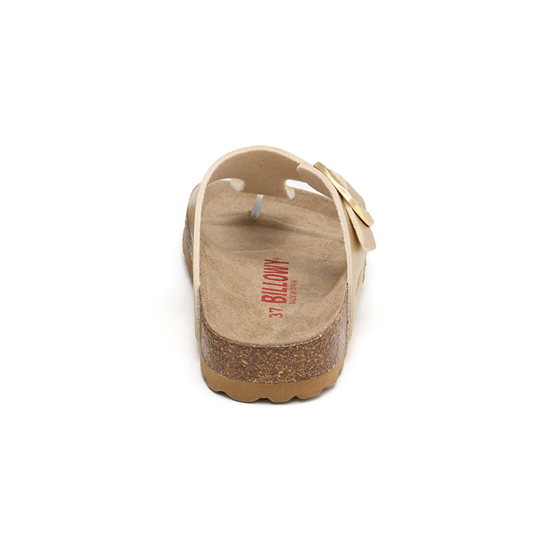 Sandalia Dakota dorada para mujer