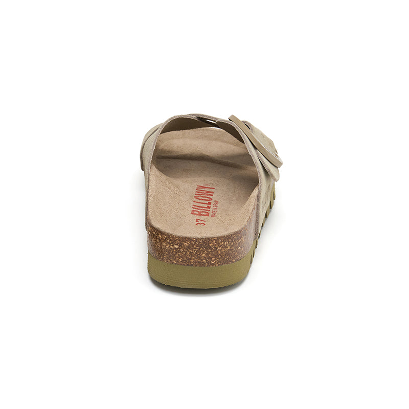 Sandalia Golden Bay en color crudo y caqui para mujer