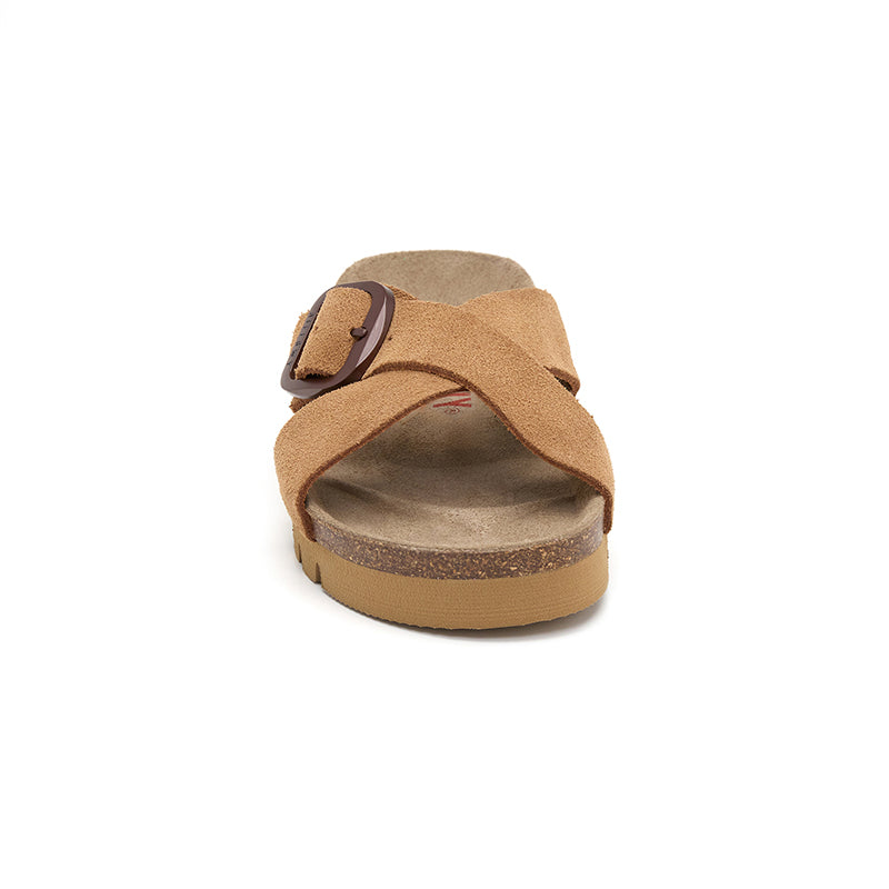 Sandalia Golden Bay de cuero para mujer