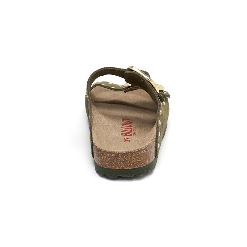 Sandalia Malibu Glam Verde Oliva para Mujer