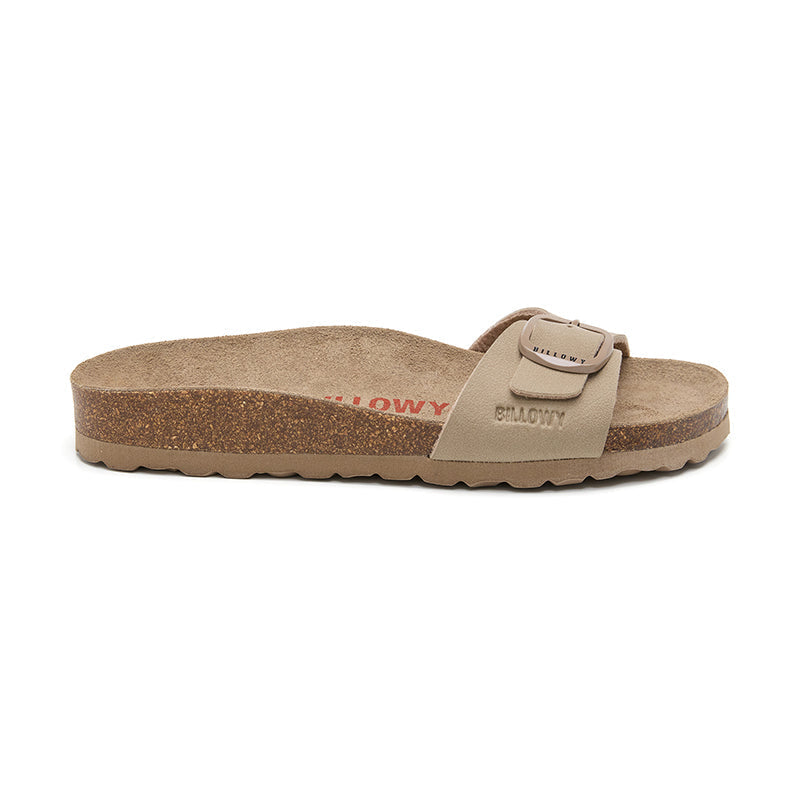 Sandalia Santa Monica beige tostado para mujer