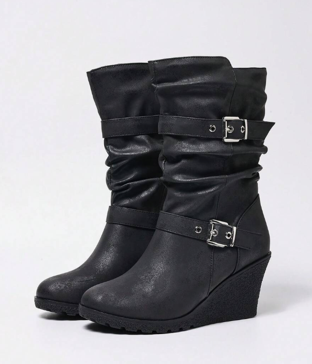Trindade | Botas Chelsea de cuña con hebilla