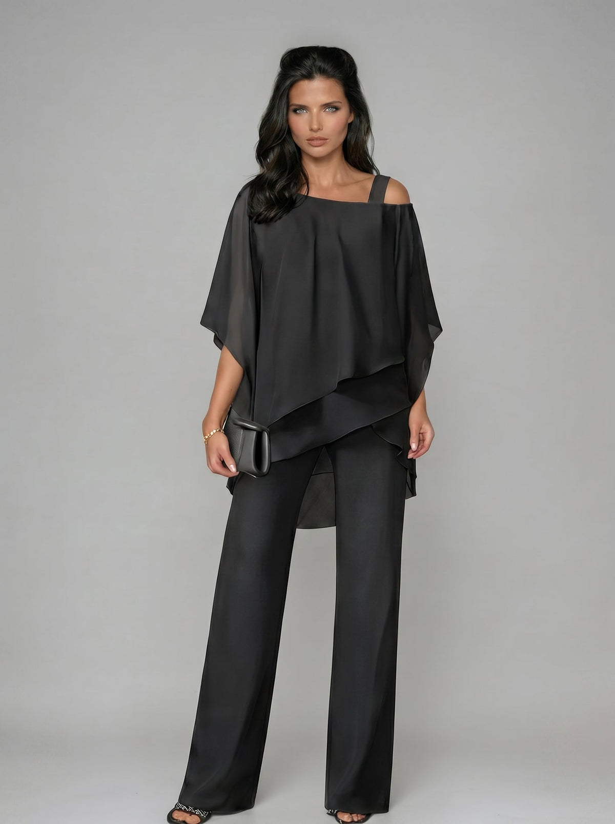 Leticia™ - Conjunto de Capas y Palazzo