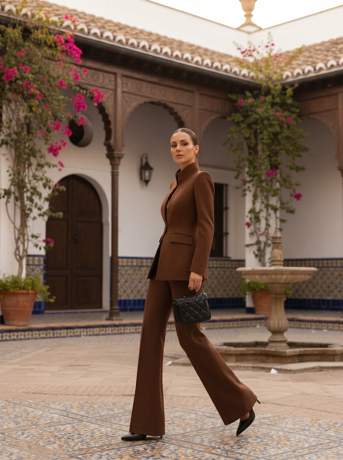 Gabriela™ - Traje Sastre con Palazzo