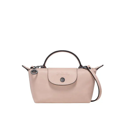 Parisien | Mini Bolso de Piel Rosa Cuarzo con Asa