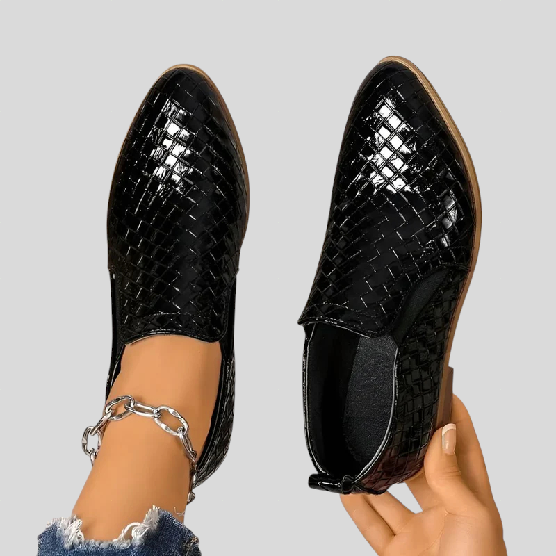 Luna | Botines trenzados con tacón de bloque