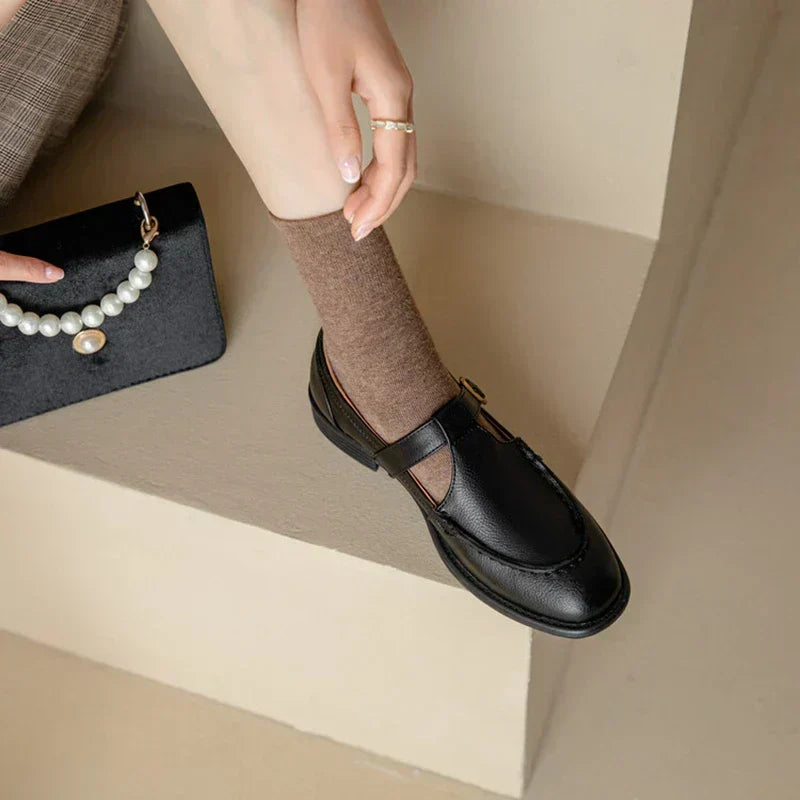 Alicia | Zapatos de cuero de inspiración retro