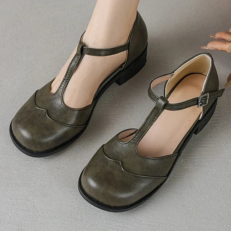 Renata | Zapatos de cuero texturizado