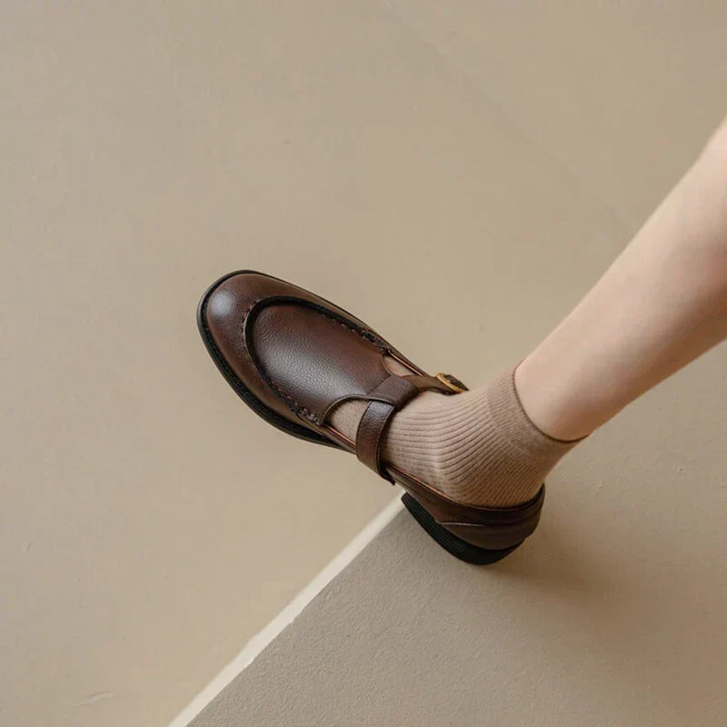 Alicia | Zapatos de cuero de inspiración retro
