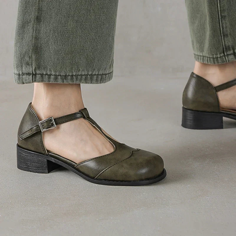 Renata | Zapatos de cuero texturizado