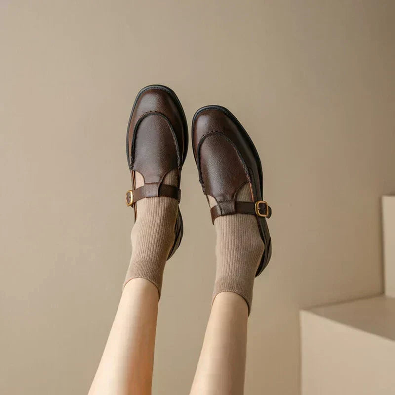 Alicia | Zapatos de cuero de inspiración retro