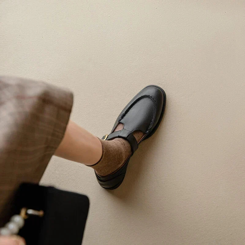 Alicia | Zapatos de cuero de inspiración retro