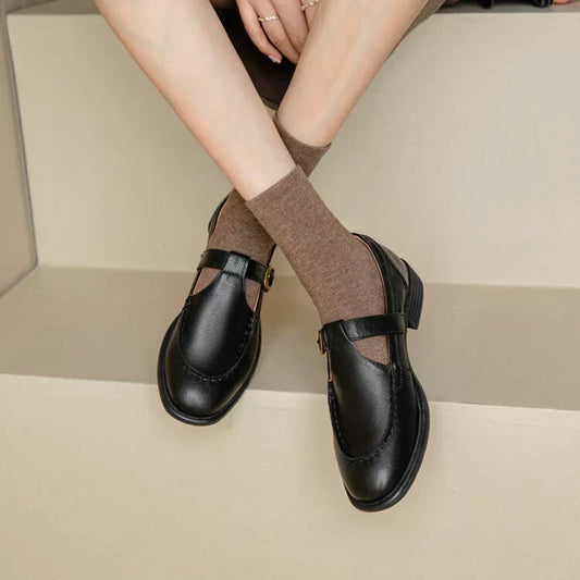 Alicia | Zapatos de cuero de inspiración retro