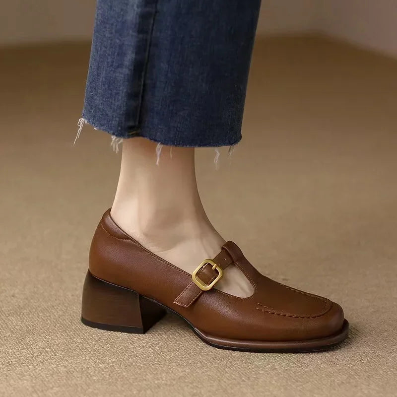 Jimena | Zapatos elegantes con correa en T