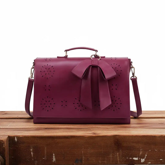 Gertrud | Bolso de Hombro con Lazo y Estampado Floral