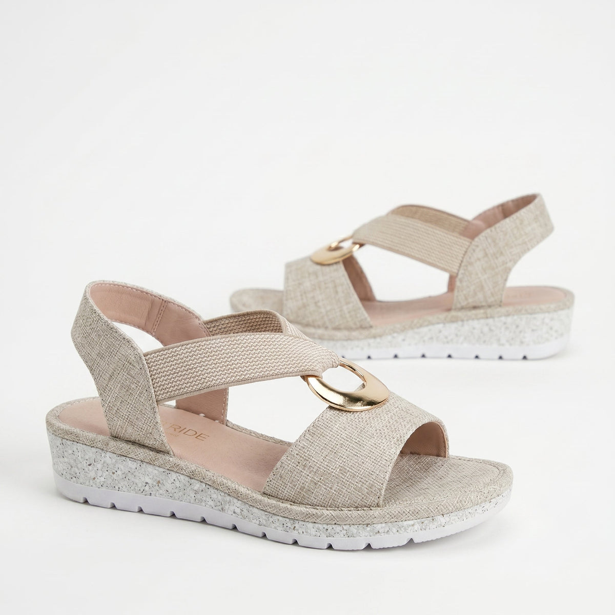 Gabriela - Sandalias Planas con Detalle Metálico