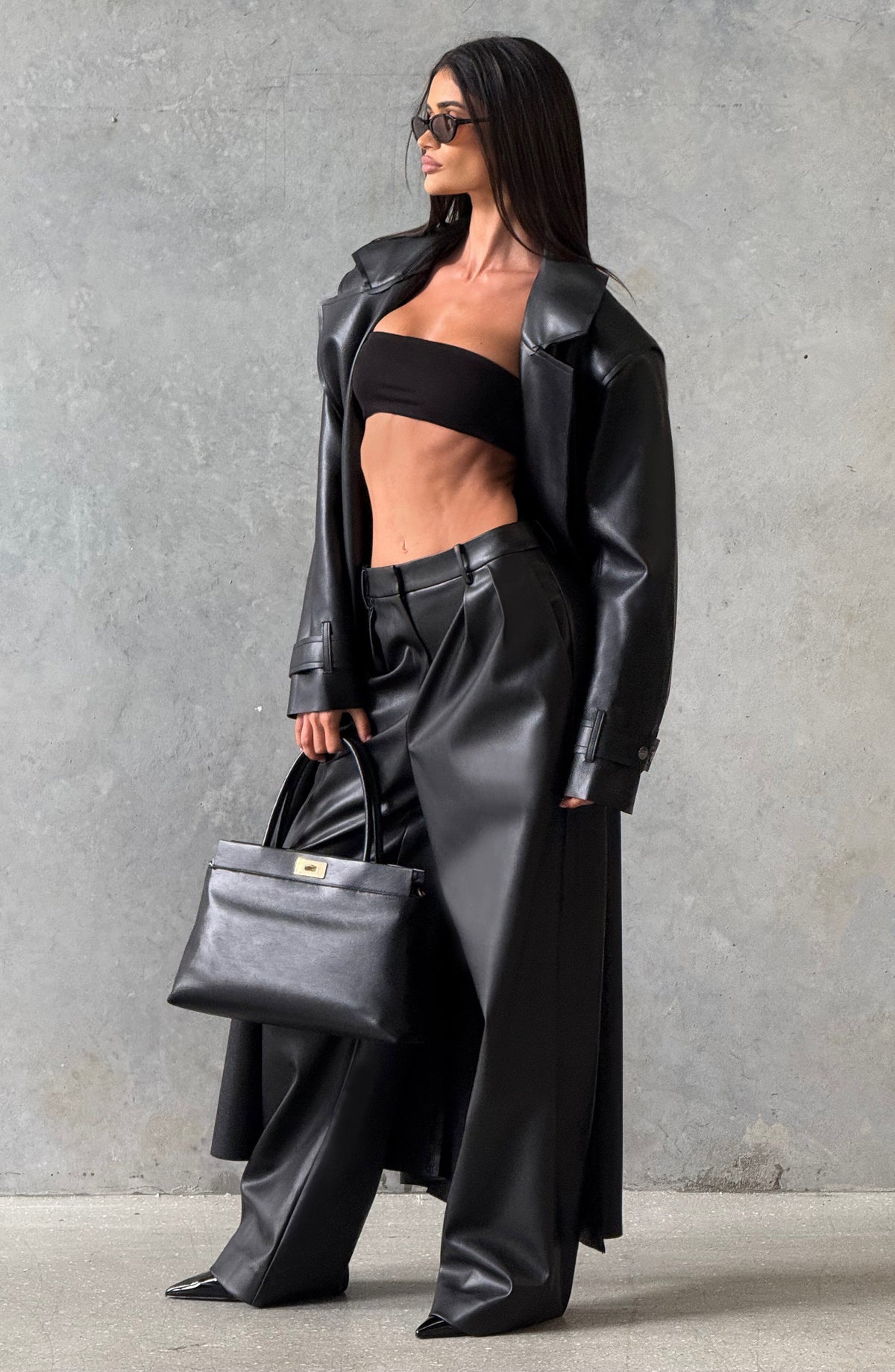 Bárbara™ - Gabardina de Polipiel