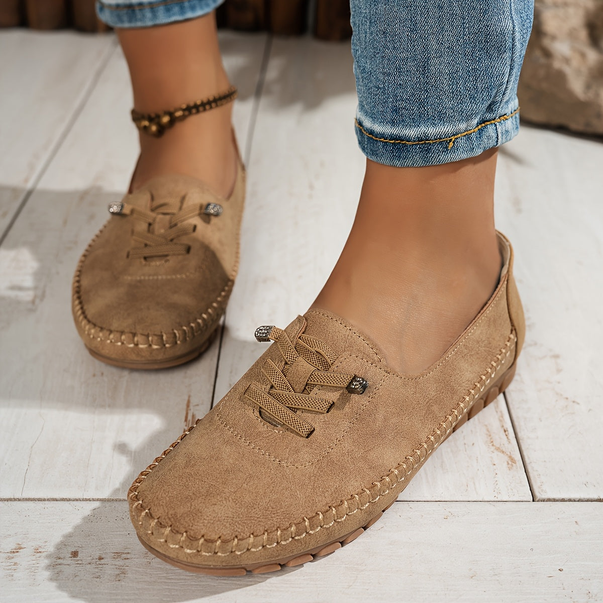 Catarina - Mocasines de Ante