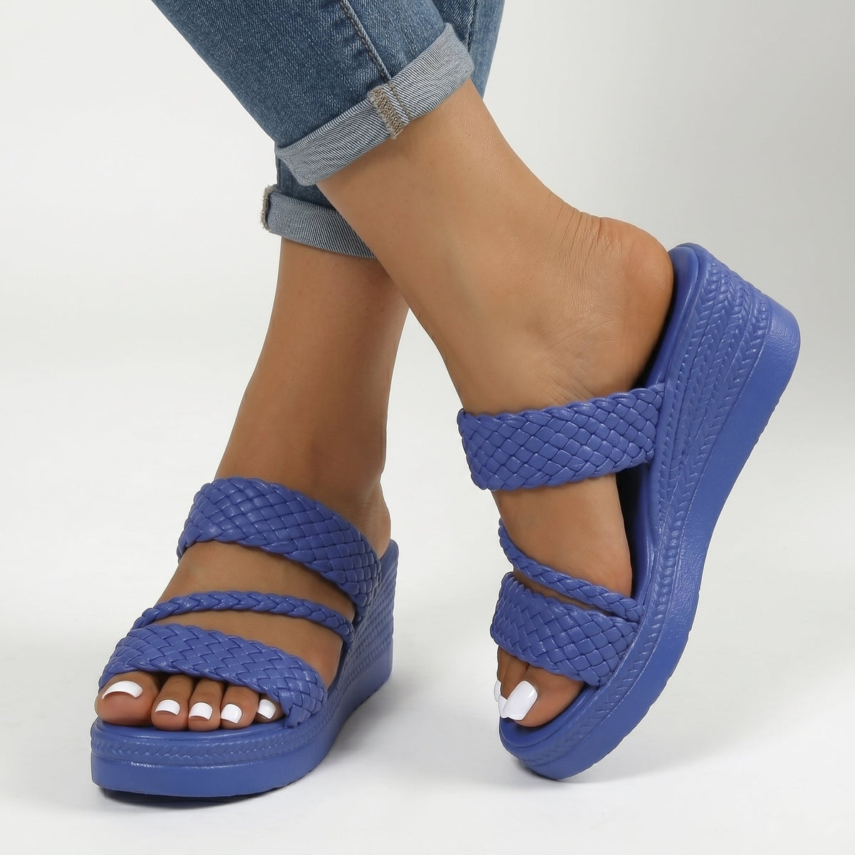 Diana - Sandalias de tiras entrelazadas