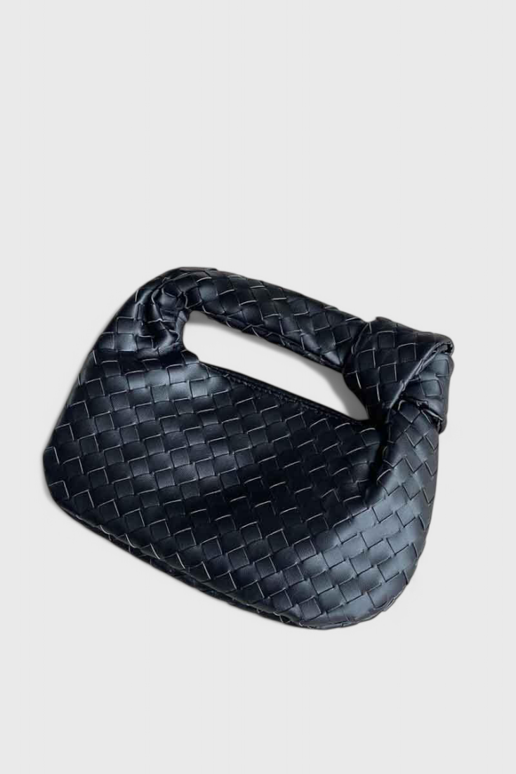 Sage Mini Woven Satchel Bag