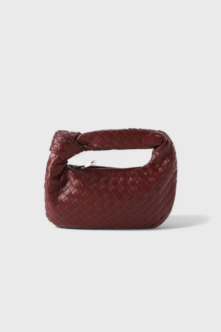 Sage Mini Woven Satchel Bag