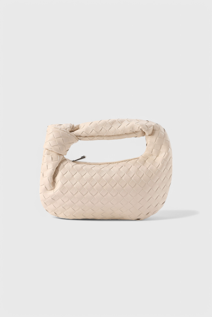 Sage Mini Woven Satchel Bag